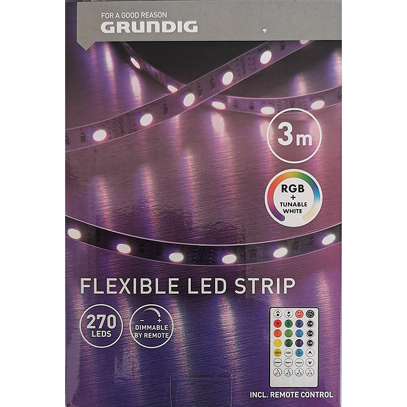 LED pásik RGB 3 m s diaľkovým ovládaním Grundig