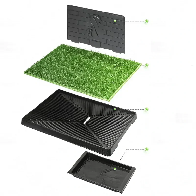 Toaleta pre psa s umelou trávou NUXIE® 76 × 51 cm