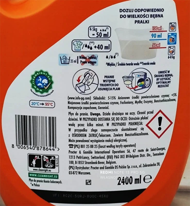 Vizir Color gél na pranie farebnej bielizne 2,4 l (48 praní)