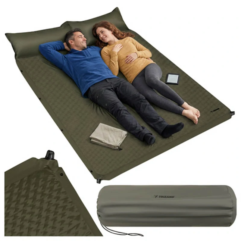 Samonafukovací turistický matrac pre 2 osoby 186 × 130 cm