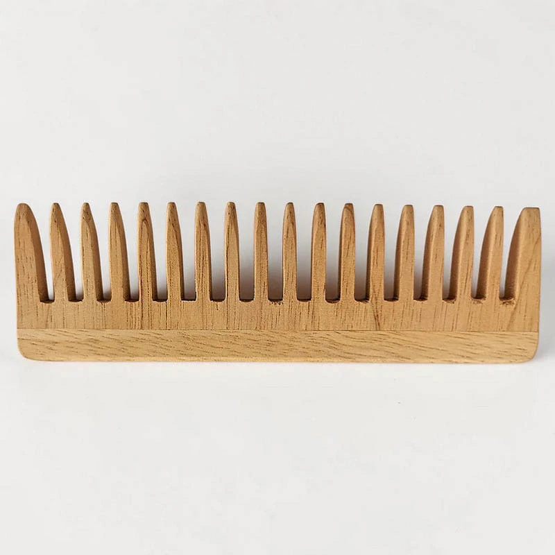 Drevený hrebeň so širokými zubami 17,5 cm