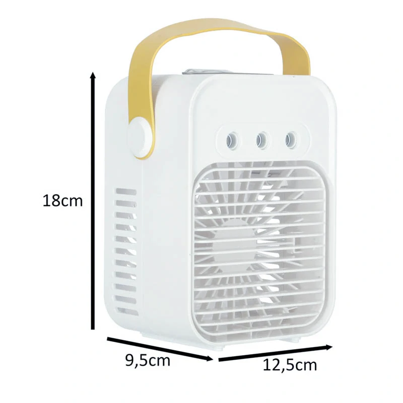 Prenosná klimatizácia 3v1 USB s LED podsvietením