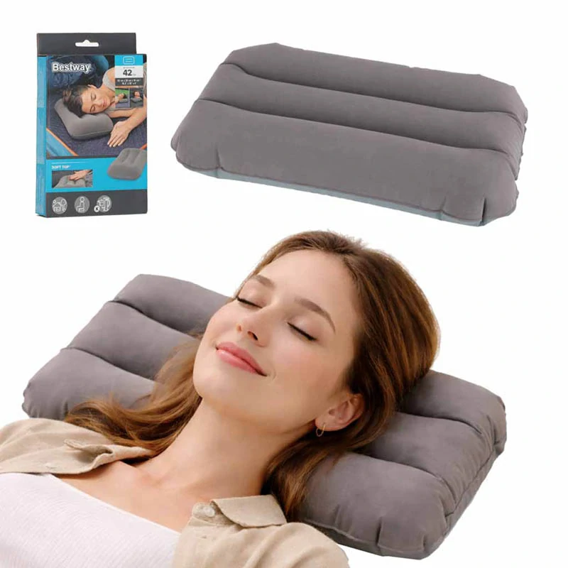 Nafukovací cestovný vankúš Bestway® sivý