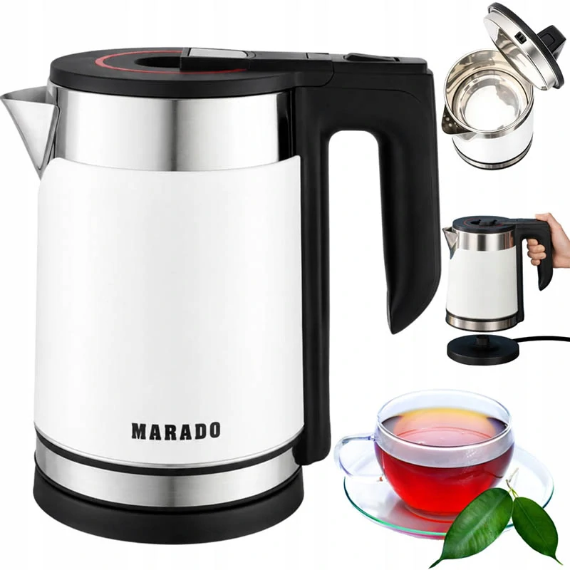 Rýchlovarná kanvica Marado 2,3 l 1500 W biela