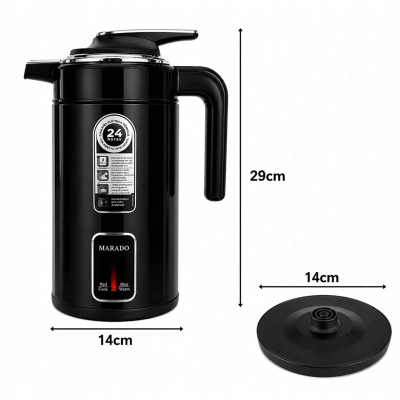 Rýchlovarná kanvica Marado 3,5 l 1500 W čierna