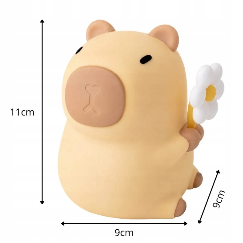 Nočné svetlo do detskej izby Kapybara 11 cm