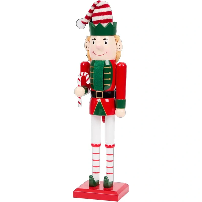 Drevený luskáčik s cukrovou paličkou 25 cm