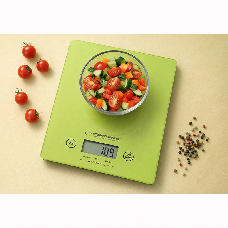 Digitálna kuchynská váha Esperanza LEMON Green do 5 kg