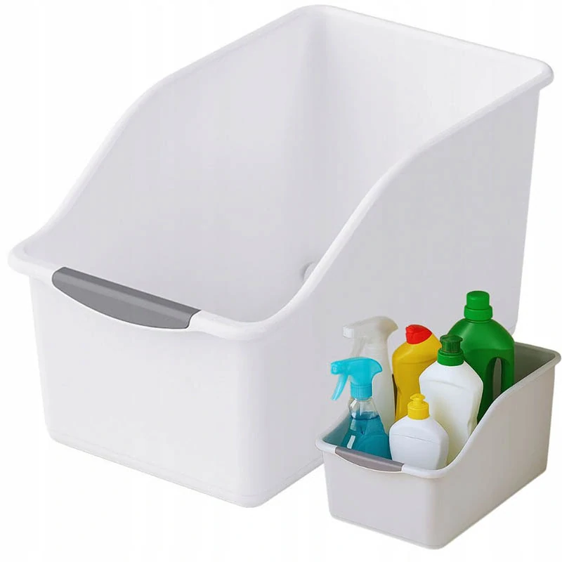 Veľký biely organizér do skrinky 32 × 21 × 20 cm