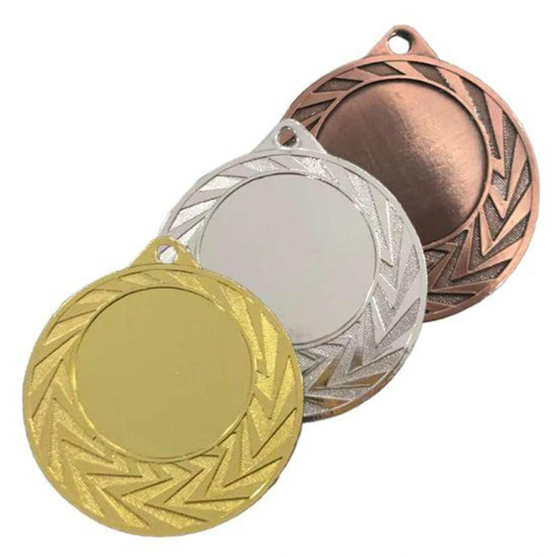 MMC0240 Zlatá kovová medaila ø 40 mm