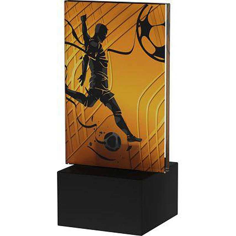 Sklenená futbalová trofej Najlepší strelec 12,5 cm