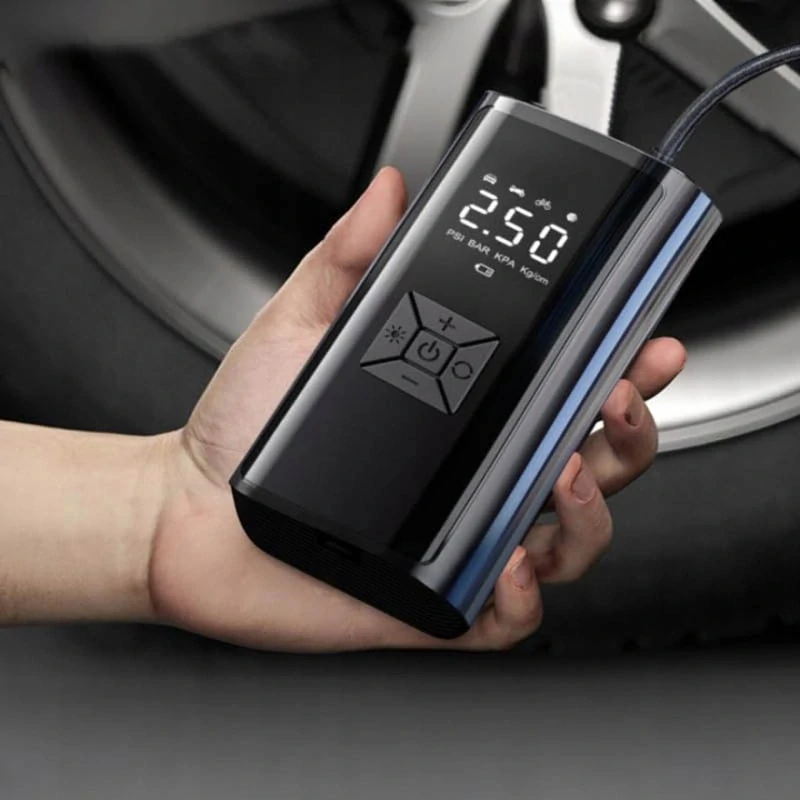 Akumulátorový kompresor 6500 mAh s napájaním 12 V