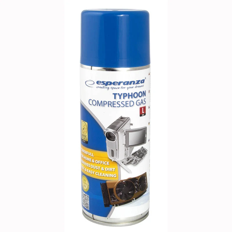 Stlačený plyn v spreji Esperanza Typhoon 400 ml