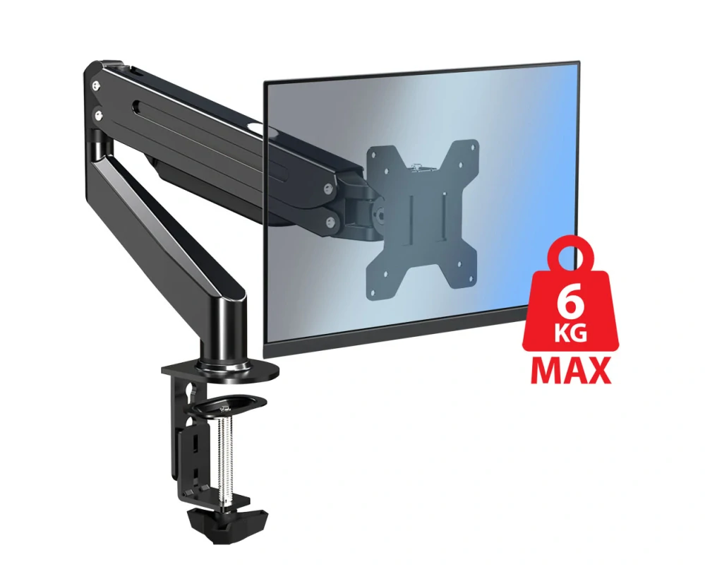 Držiak na monitor Esperanza FONOS 17"–27" s plynovou pružinou