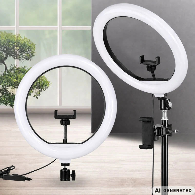 LED kruhová lampa Ring Light 35 cm s držiakom na telefón