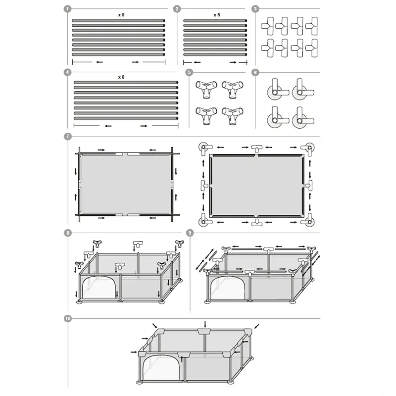 Detská ohrádka XXL 180 x 150 cm s transportnou taškou
