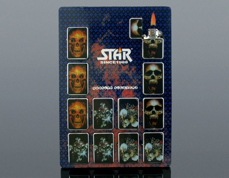 Zapaľovač benzínový Star Skull Design