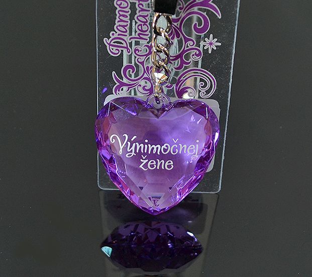 Prívesok Diamond Heart Výnimočnej žene