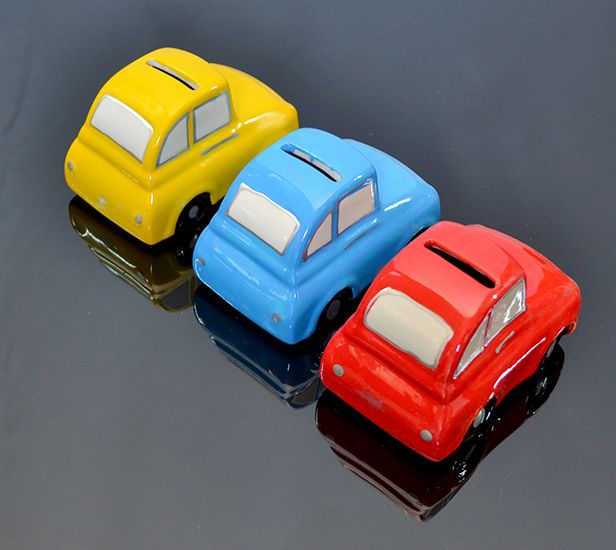 Keramická pokladnička Auto