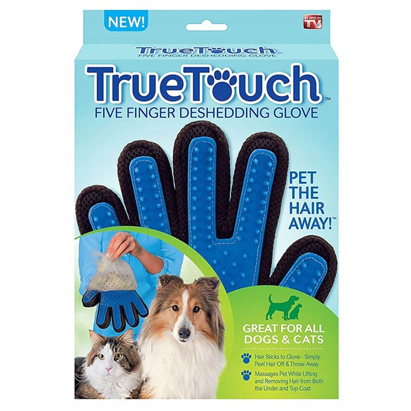 Rukavica na vyčesávanie srsti True Touch