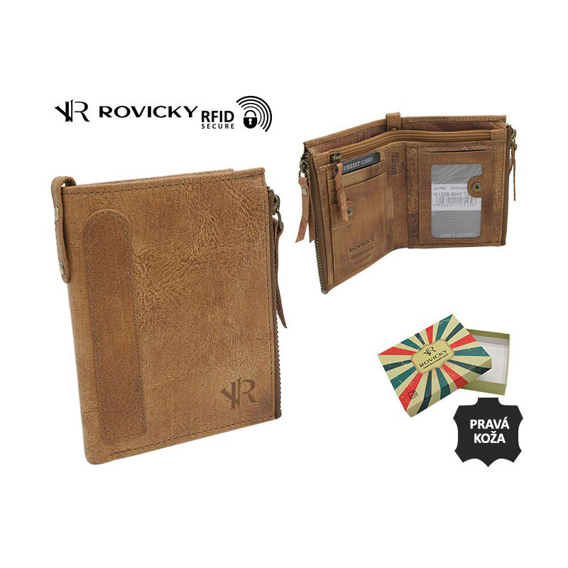 Peňaženka kožená Rovicky WILD DEER