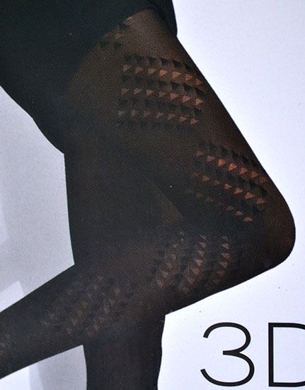 Dámske pančuchové nohavice 3D sivé 50 den