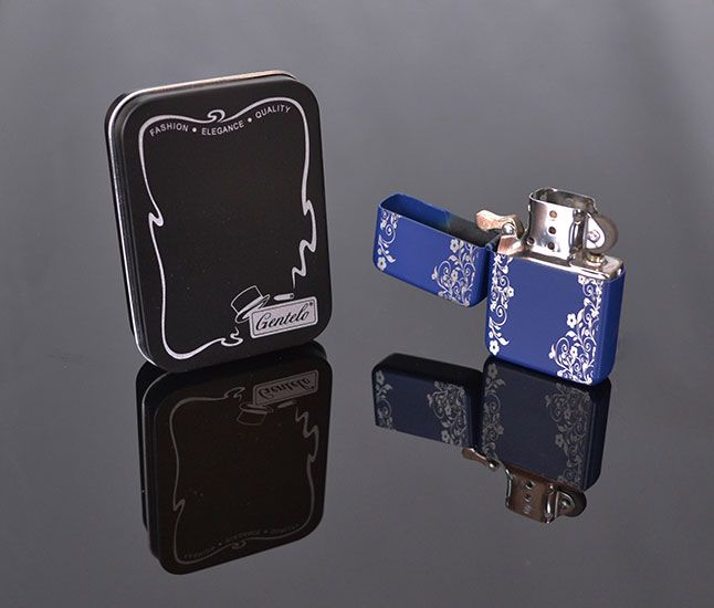 Zapaľovač benzínový Gentelo Ornament Blue