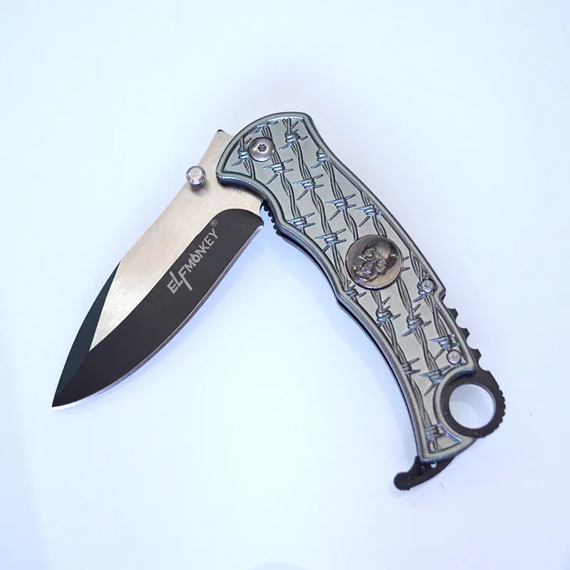 Nôž vreckový ElfMonkey Skull B105 20/9cm