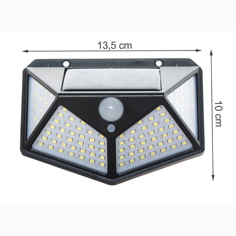 Solárna lampa na stenu 100LED
