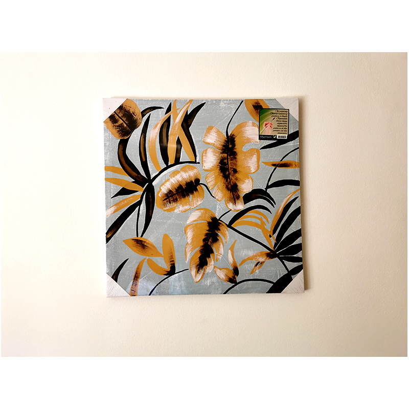 Olejový obraz na plátne 55x55cm  svetlomodrý