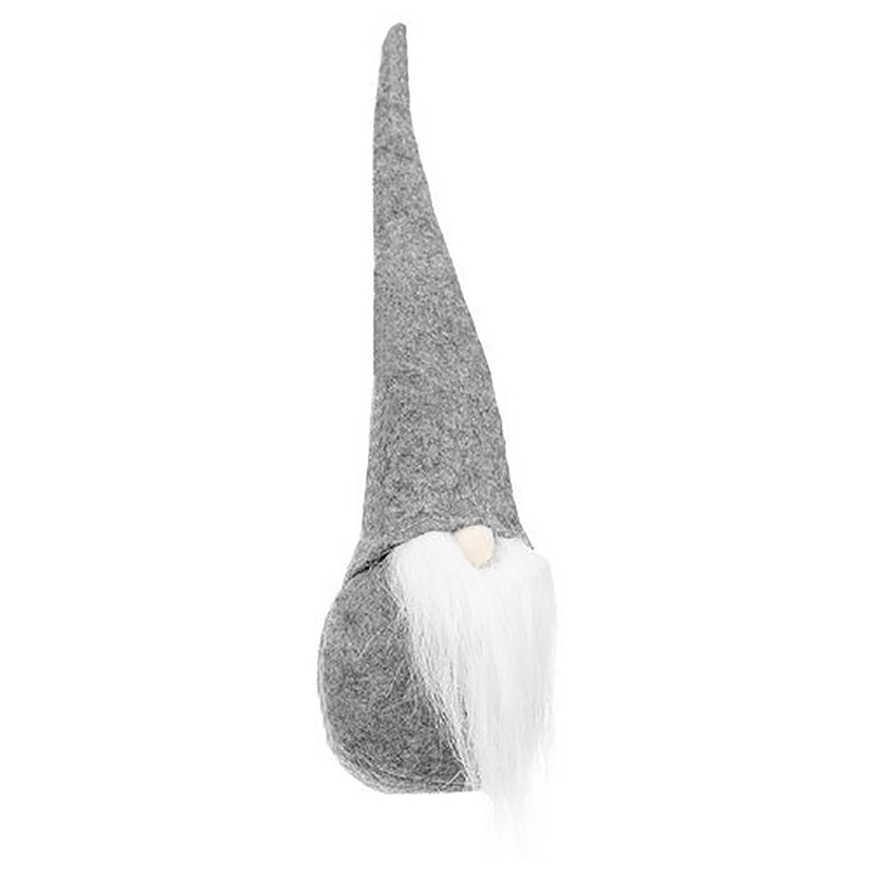 Vianočný stojací škriatok sivý 30cm