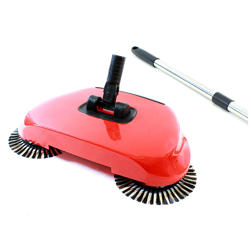 Mechanická rotačná metla červená