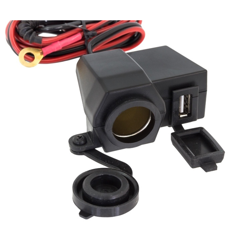 Zásuvka USB na motocykle 12V, 5V