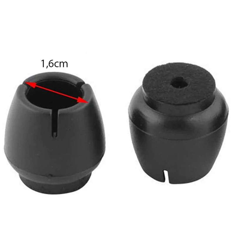 Podložky pod nábytok - násady na nohy 17-21mm 16ks čierne