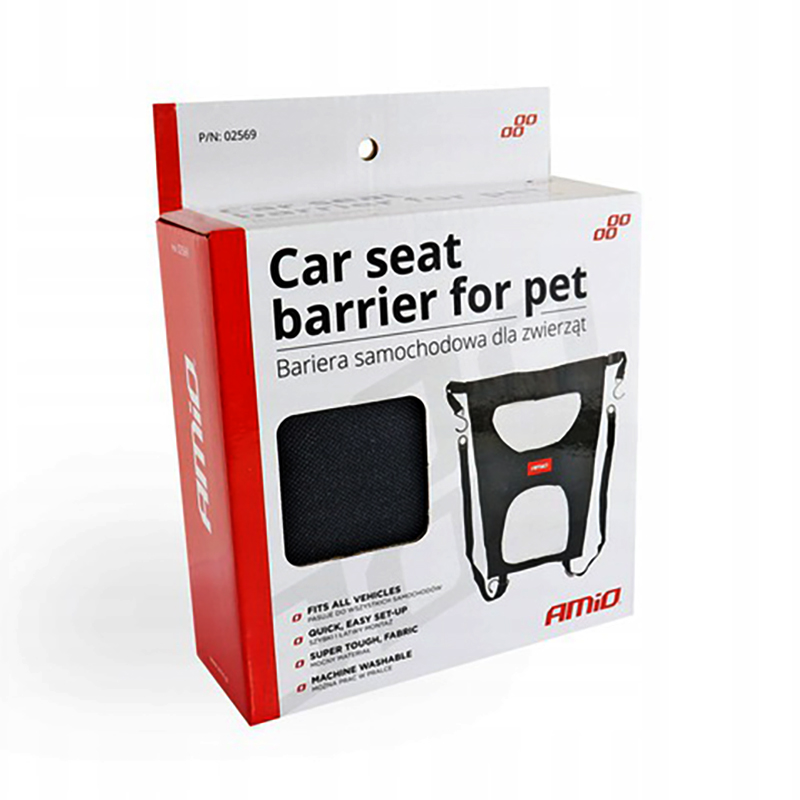 AMIO-02569 - Sieťová bariéra pre psa medzi sedadlá auta