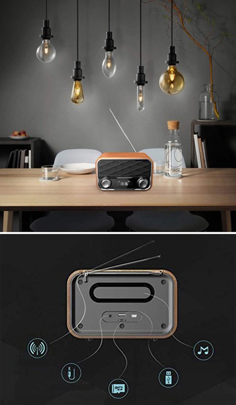 DexXer FM rádio USB, SD
