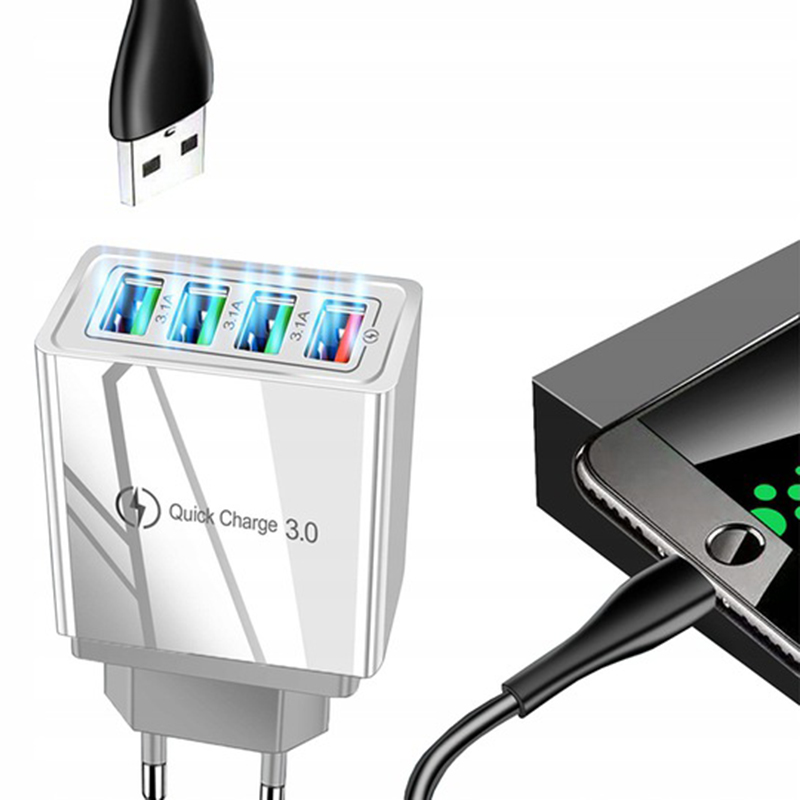 Sieťová nabíjačka 4xUSB 3.0