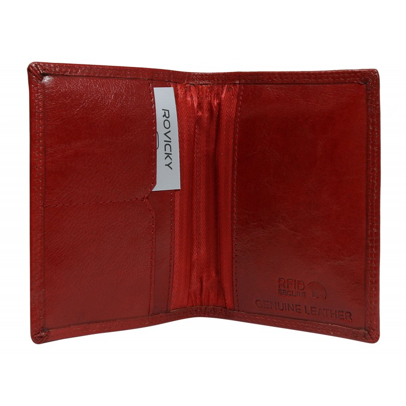 Rovicky N1912 - Peňaženka kožená slim red