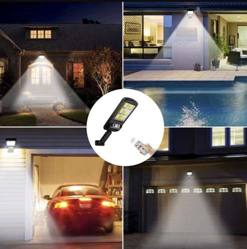 Izoxis Nástenná solárna lampa 120LED COB