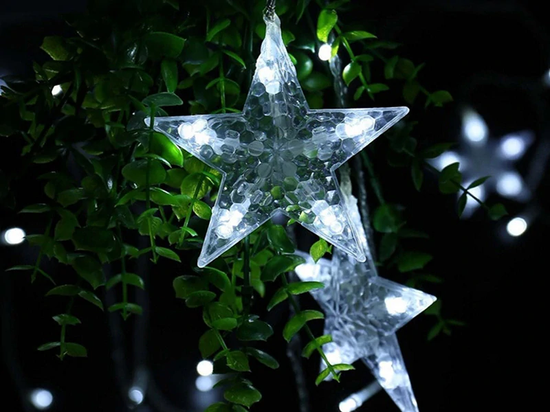 Svetelná USB girlanda hviezdičky – 138 LED