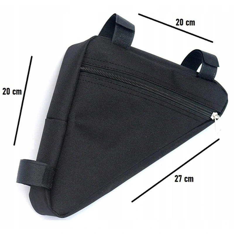 Cyklistická taška na rám bicykla čierna 1L