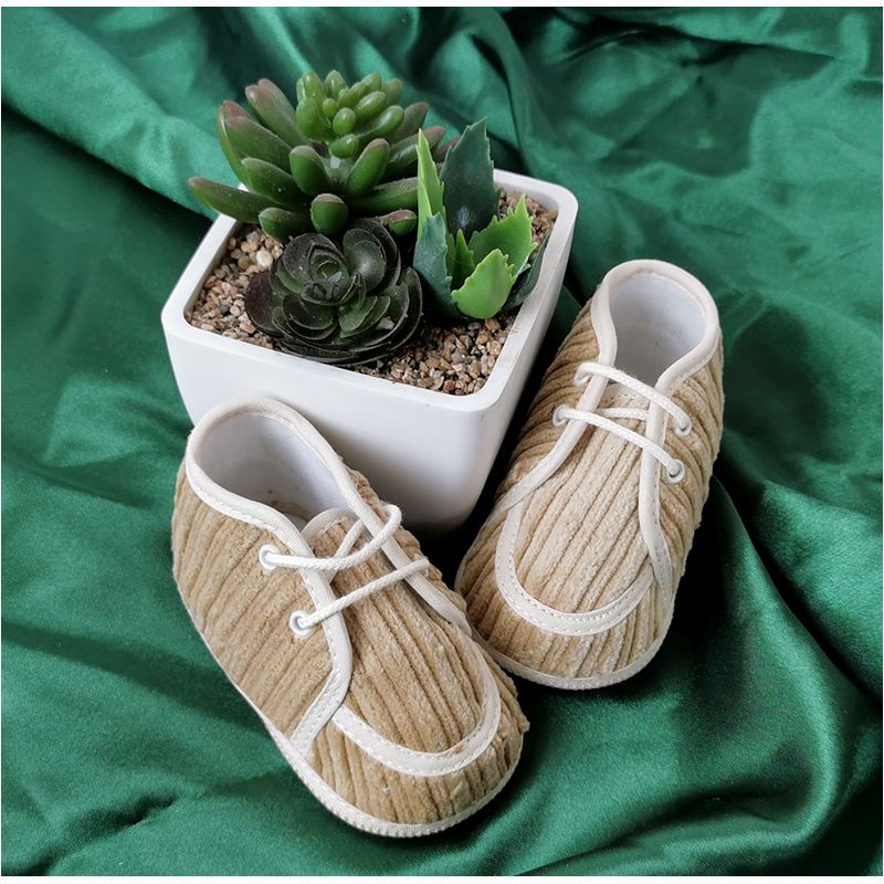 Christopher - Detské topánky - capáčky menčestrové hnedé č.18 - 11cm