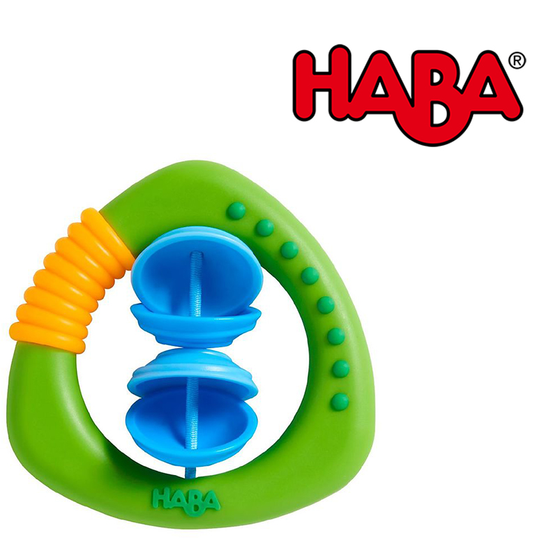 HABA - Detská hrkálka so 4 krúžkami