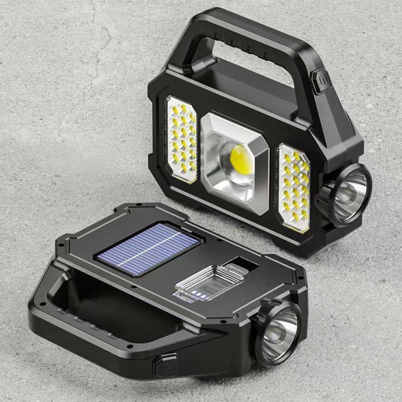 Solárna baterka 49xSMD LED a 1xT6 LED s powerbankou