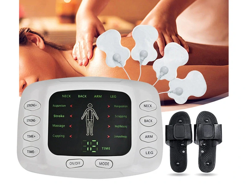 Svalový elektrostimulátor XTK-7005 s masážnymi šľapkami