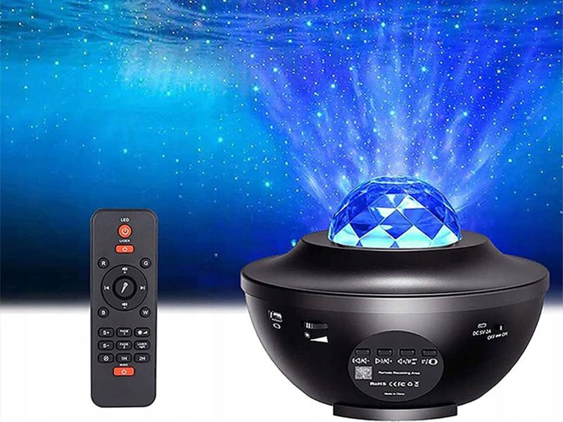 Nočná lampa s projektorom hviezd Bluetooth