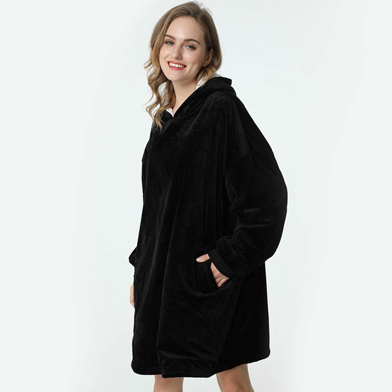 Teplá bunda XXL Oversize unisex čierna