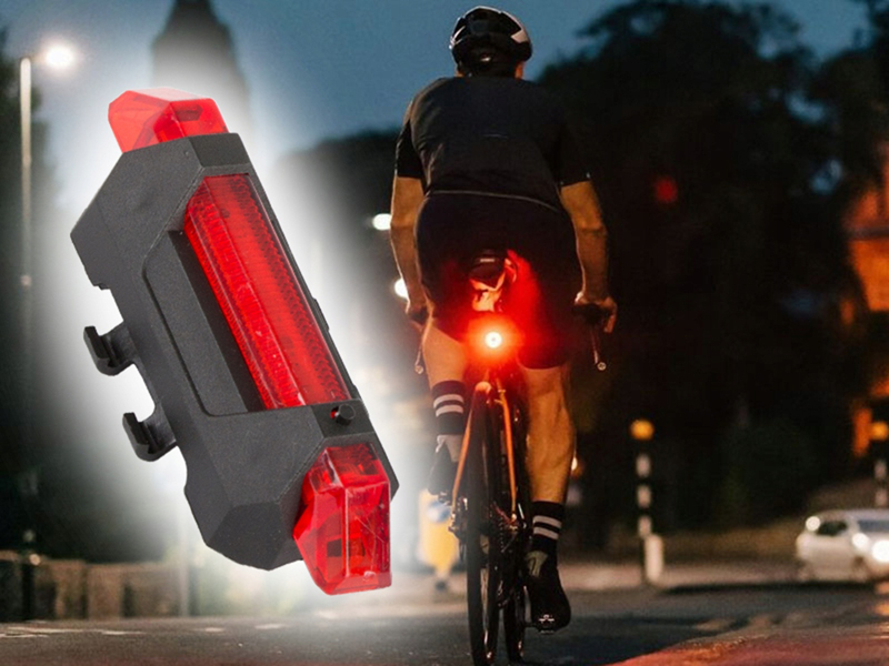 Sada zadné a predné svetlo na bicykel LED USB QX-1198