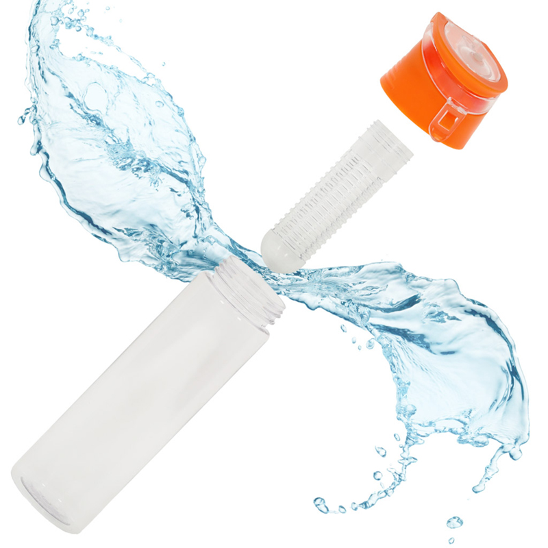 Fľaša na nápoje s ovocím 800ml oranžová