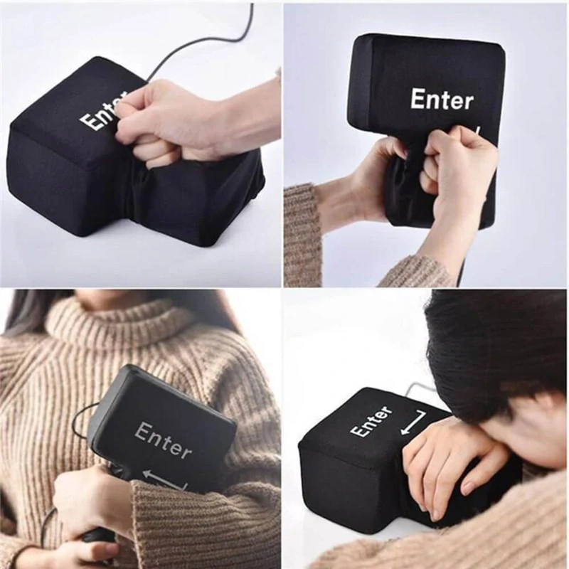 Antistresové USB maxi tlačidlo Enter